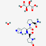 5-oxoprolylhistidylprolinamide 2,3-dihydroxybutanedioate (1:1)