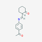 2-{(E)-[(4-acetylphenyl)imino]methyl}cyclohexanone