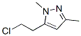 1H-Pyrazole,  5-(2-chloroethyl)-1,3-dimethyl-