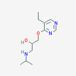 2-Propanol, 1-[(5-ethyl-4-pyrimidinyl)oxy]-3-[(1-methylethyl)amino]-