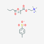 2-(2-butanoyloxypropanoyloxy)ethyl-trimethylazanium;4-methylbenzenesulfonate