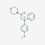 3-(4-methoxyphenyl)-1-morpholin-4-yl-3-phenylpropan-1-one