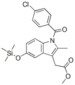 1-(4-Chlorobenzoyl)-2-methyl-5-(trimethylsilyl)oxy-1H-indole-3-acetic acid methyl ester