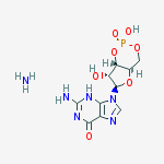 Guanosine, cyclic 3',5'-(hydrogen phosphate), monoammonium salt