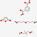 1,3-Benzenedicarboxylic acid, polymer with 2,2-dimethyl-1,3-propanediol, 2,5-furandione and oxybispropanol