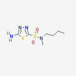 1,3,4-Thiadiazole-2-sulfonamide, 5-amino-N-butyl-N-methyl-