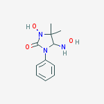 2-Imidazolidinone, 3-hydroxy-5-(hydroxyamino)-4,4-dimethyl-1-phenyl-