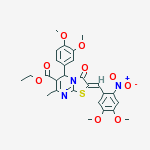 ethyl (2Z)-2-[(4,5-dimethoxy-2-nitrophenyl)methylidene]-5-(3,4-dimethoxyphenyl)-7-methyl-3-oxo-2,3-dihydro-5H-[1,3]thiazolo[3,2-a]pyrimidine-6-carboxylate