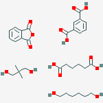1,3-Benzenedicarboxylic acid, polymer with 2,2-dimethyl-1,3-propanediol, hexanedioic acid, 1,6-hexanediol and 1,3-isobenzofurandione