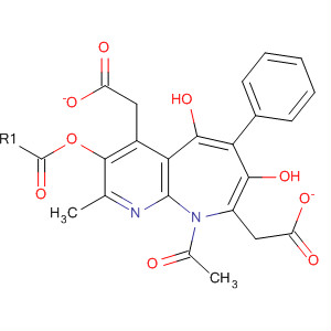 9H-Pyrido[2,3-b]azepine-5,7-diol, 9-acetyl-2-methyl-6-phenyl-,diacetate (ester)