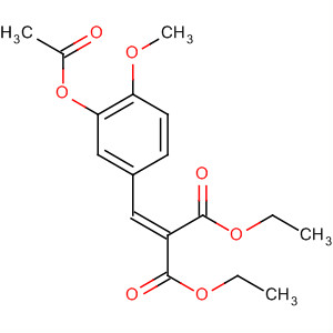 Propanedioic acid, [[3-(acetyloxy)-4-methoxyphenyl]methylene]-, diethylester