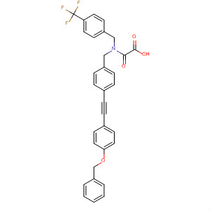 Acetic acid,oxo[[[4-[[4-(phenylmethoxy)phenyl]ethynyl]phenyl]methyl][[4-(trifluoromethyl)phenyl]methyl]amino]-