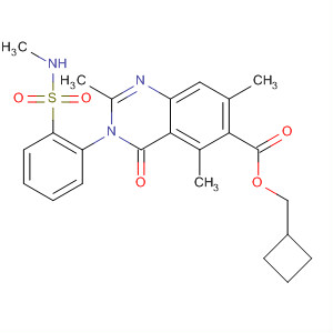 6-Quinazolinecarboxylic acid,3,4-dihydro-2,5,7-trimethyl-3-[2-[(methylamino)sulfonyl]phenyl]-4-oxo-,cyclobutylmethyl ester