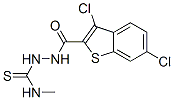 Benzo[b]thiophene-2-carboxylic acid, 3,6-dichloro-, 2-[(methylamino)thioxomethyl]hydrazide (9CI)
