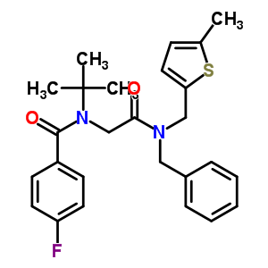 N-[[BENZYL-[(5-METHYLTHIOPHEN-2-YL)METHYL]CARBAMOYL]METHYL]-4-FLUORO-N-TERT-BUTYL-BENZAMIDE