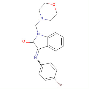 2H-Indol-2-one,3-[(4-bromophenyl)imino]-1,3-dihydro-1-(4-morpholinylmethyl)-