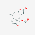 (3aR)-4β-Acetoxy-4aβ,8α-dimethyl-3-methylene-3,3a,4,4a,7aα,8,9,9aβ-octahydroazuleno[6,5-b]furan-2,5-dione