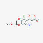 10-chloro-3-(ethoxymethyl)-9-oxo-2,3,6,9-tetrahydro[1,4]dioxino[2,3-g]quinoline-8-carboxylic acid