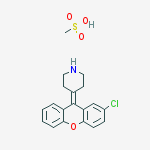 Piperidine, 4-(2-chloro-9H-xanthen-9-ylidene)-, methanesulfonate