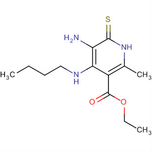 3-Pyridinecarboxylic acid,5-amino-4-(butylamino)-1,6-dihydro-2-methyl-6-thioxo-, ethyl ester