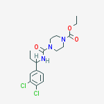 1-PIPERAZINECARBOXYLIC ACID 4-[[[1-(3,4-DICHLOROPHENYL)PROPYL]AMINO]CARBONYL]-,ETHYL ESTER