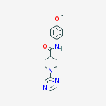 4-PIPERIDINECARBOXAMIDE,N-(4-METHOXYPHENYL)-1-PYRAZINYL-