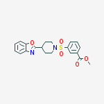 BENZOIC ACID 3-[[4-(2-BENZOXAZOLYL)-PIPERIDIN-1-YL]SULFONYL]-,METHYL ESTER