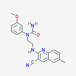 UREA, N-[2-[(3-CYANO-6-METHYL-2-QUINOLINYL)AMINO]ETHYL]-N-(3-METHOXYPHENYL)-