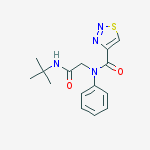 1,2,3-THIADIAZOLE-4-CARBOXAMIDE,N-[2-[(TERT-BUTYL)AMINO]-2-OXOETHYL]-N-PHENYL-