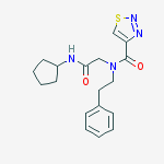 1,2,3-THIADIAZOLE-4-CARBOXAMIDE,N-[2-(CYCLOPENTYLAMINO)-2-OXOETHYL]-N-(2-PHENYLETHYL)-