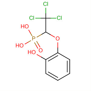 Phosphonic acid, (2,2,2-trichloro-1-hydroxyethyl)-,mono(2-hydroxyphenyl) ester