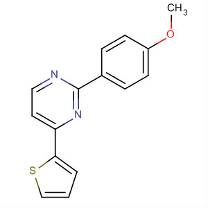 Pyrimidine, 2-(4-methoxyphenyl)-4-(2-thienyl)-