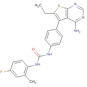 Urea,N-[4-(4-amino-6-ethylthieno[2,3-d]pyrimidin-5-yl)phenyl]-N'-(4-fluoro-2-methylphenyl)-