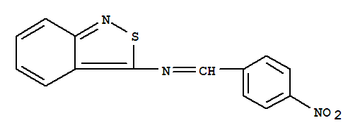2,1-Benzisothiazol-3-amine,N-[(4-nitrophenyl)methylene]-