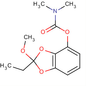 Carbamic acid, dimethyl-, 2-ethyl-2-methoxy-1,3-benzodioxol-4-yl ester