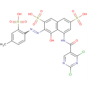 2,7-Naphthalenedisulfonic acid,5-[[(2,4-dichloro-5-pyrimidinyl)carbonyl]amino]-4-hydroxy-3-[(4-methyl-2-sulfophenyl)azo]-