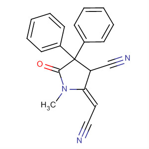 3-Pyrrolidinecarbonitrile,2-(cyanomethylene)-1-methyl-5-oxo-4,4-diphenyl-, (Z)-