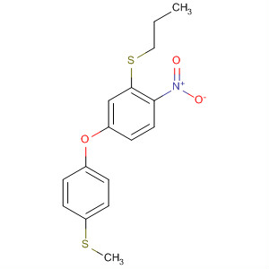 Benzene, 4-[4-(methylthio)phenoxy]-1-nitro-2-(propylthio)-