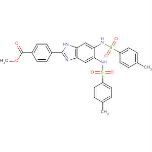 Benzoic acid,4-[5,6-bis[[(4-methylphenyl)sulfonyl]amino]-1H-benzimidazol-2-yl]-,methyl ester