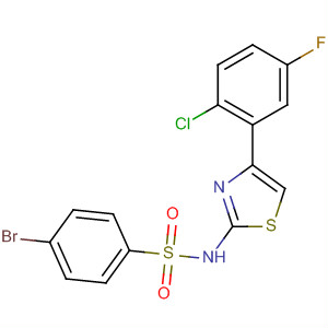 Benzenesulfonamide,4-bromo-N-[4-(2-chloro-5-fluorophenyl)-2-thiazolyl]-
