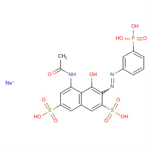 2,7-Naphthalenedisulfonic acid,5-(acetylamino)-4-hydroxy-3-[(3-phosphonophenyl)azo]-, sodium salt
