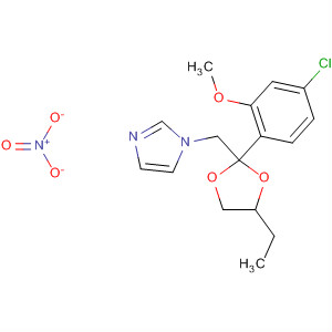 1H-Imidazole,1-[[2-(4-chloro-2-methoxyphenyl)-4-ethyl-1,3-dioxolan-2-yl]methyl]-,mononitrate