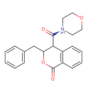 Morpholine,4-[[3,4-dihydro-1-oxo-3-(phenylmethyl)-1H-2-benzopyran-4-yl]carbonyl]-,trans-