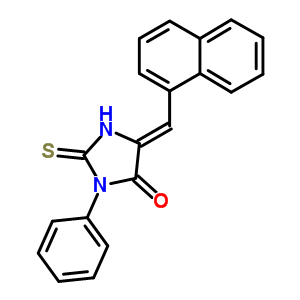 (5Z)-5-(naphthalen-1-ylmethylidene)-3-phenyl-2-thioxoimidazolidin-4-one