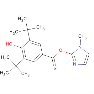 Benzenecarbothioic acid, 3,5-bis(1,1-dimethylethyl)-4-hydroxy-,S-(1-methyl-1H-imidazol-2-yl) ester