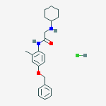 N-[4-(benzyloxy)-2-methylphenyl]-N~2~-cyclohexylglycinamide hydrochloride