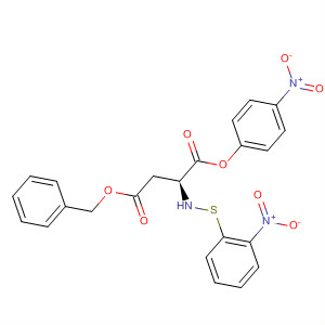 L-Aspartic acid, N-[(2-nitrophenyl)thio]-, 1-(4-nitrophenyl)4-(phenylmethyl) ester