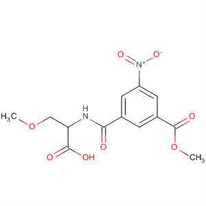 Benzoic acid, 3-[[(1-carboxy-2-methoxyethyl)amino]carbonyl]-5-nitro-,1-methyl ester