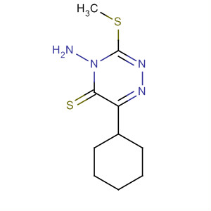 1,2,4-Triazine-5(4H)-thione, 4-amino-6-cyclohexyl-3-(methylthio)-