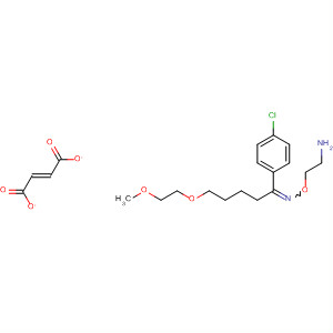 1-Pentanone, 1-(4-chlorophenyl)-5-(2-methoxyethoxy)-,O-(2-aminoethyl)oxime, (2E)-2-butenedioate (1:1)